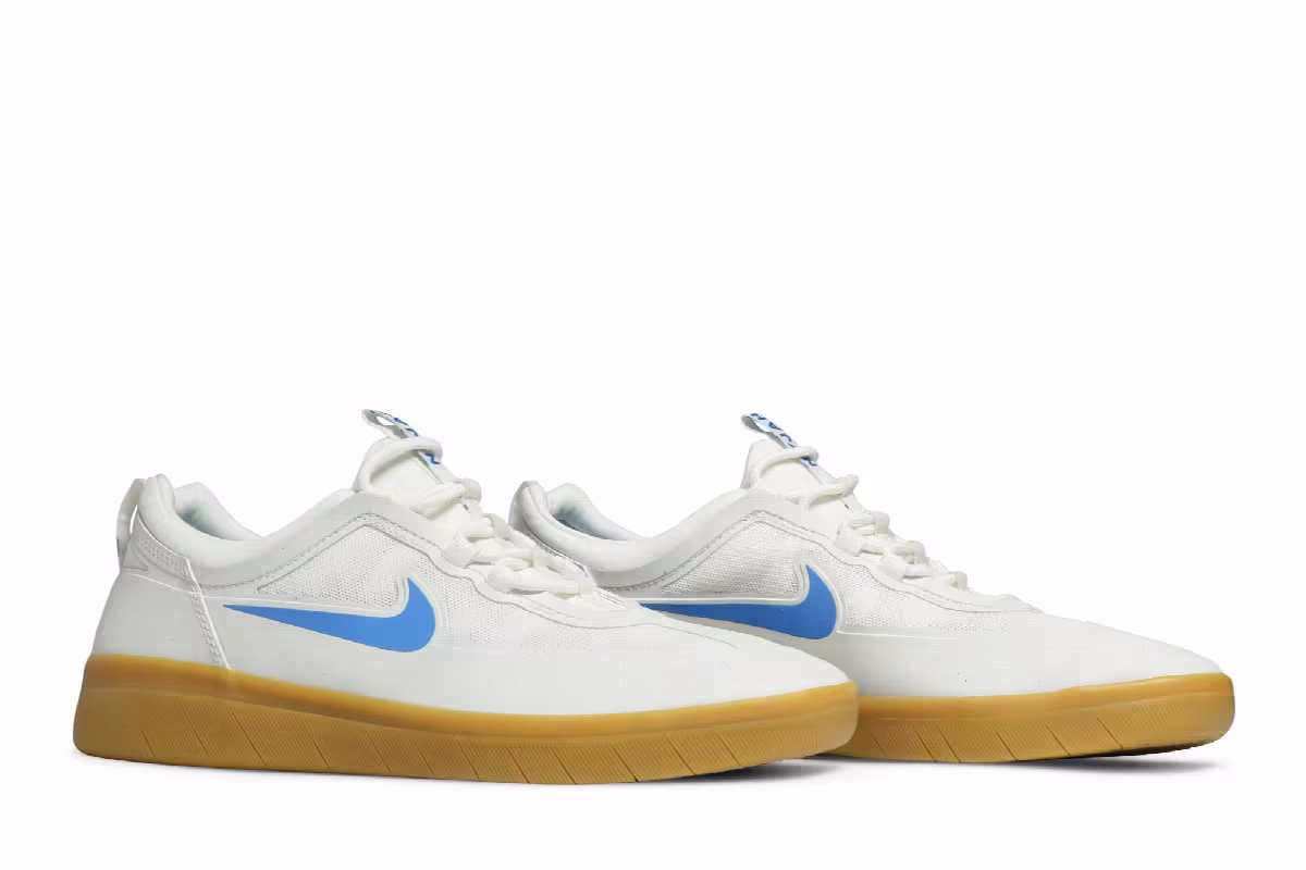 Nike Nyjah Free 2 SB White Light Photo Blue Gum, view 9