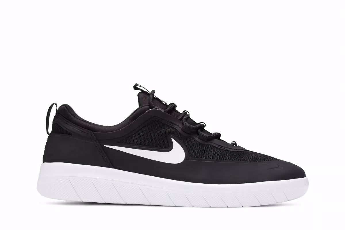 Nike Nyjah Free 2 SB Black White, view 2