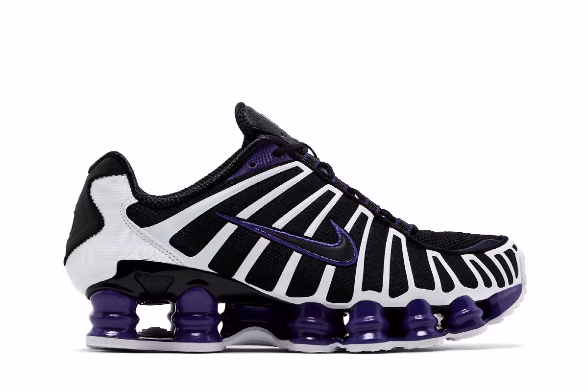 Nike Shox TL Black Court Purple 2020, view 2
