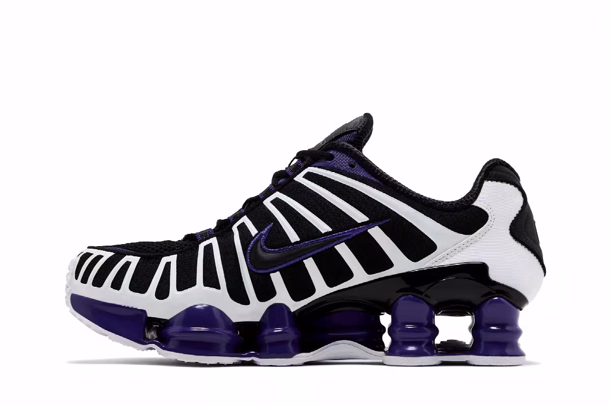 Nike Shox TL Black Court Purple 2020, view 4
