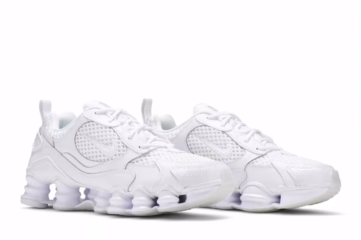 Nike Women's Shox TL Nova Triple White, view 9
