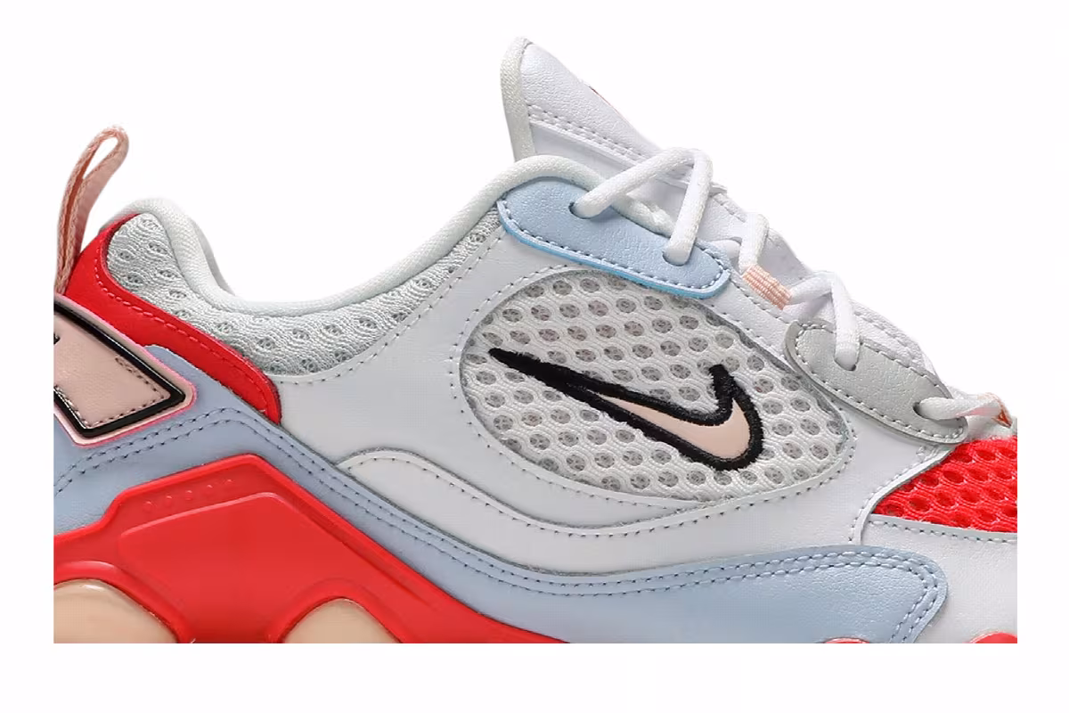 Nike Women's Shox TL Nova White Laser Crimson, view 3