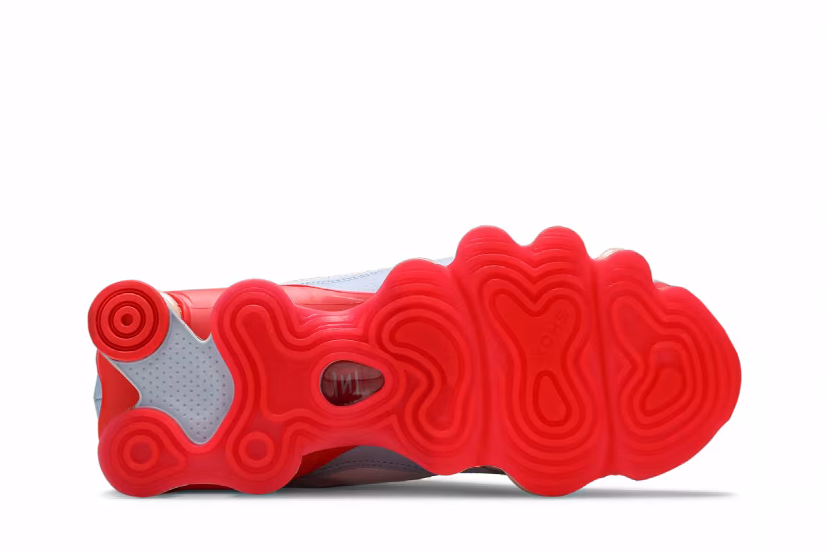 Nike Women's Shox TL Nova White Laser Crimson, view 5