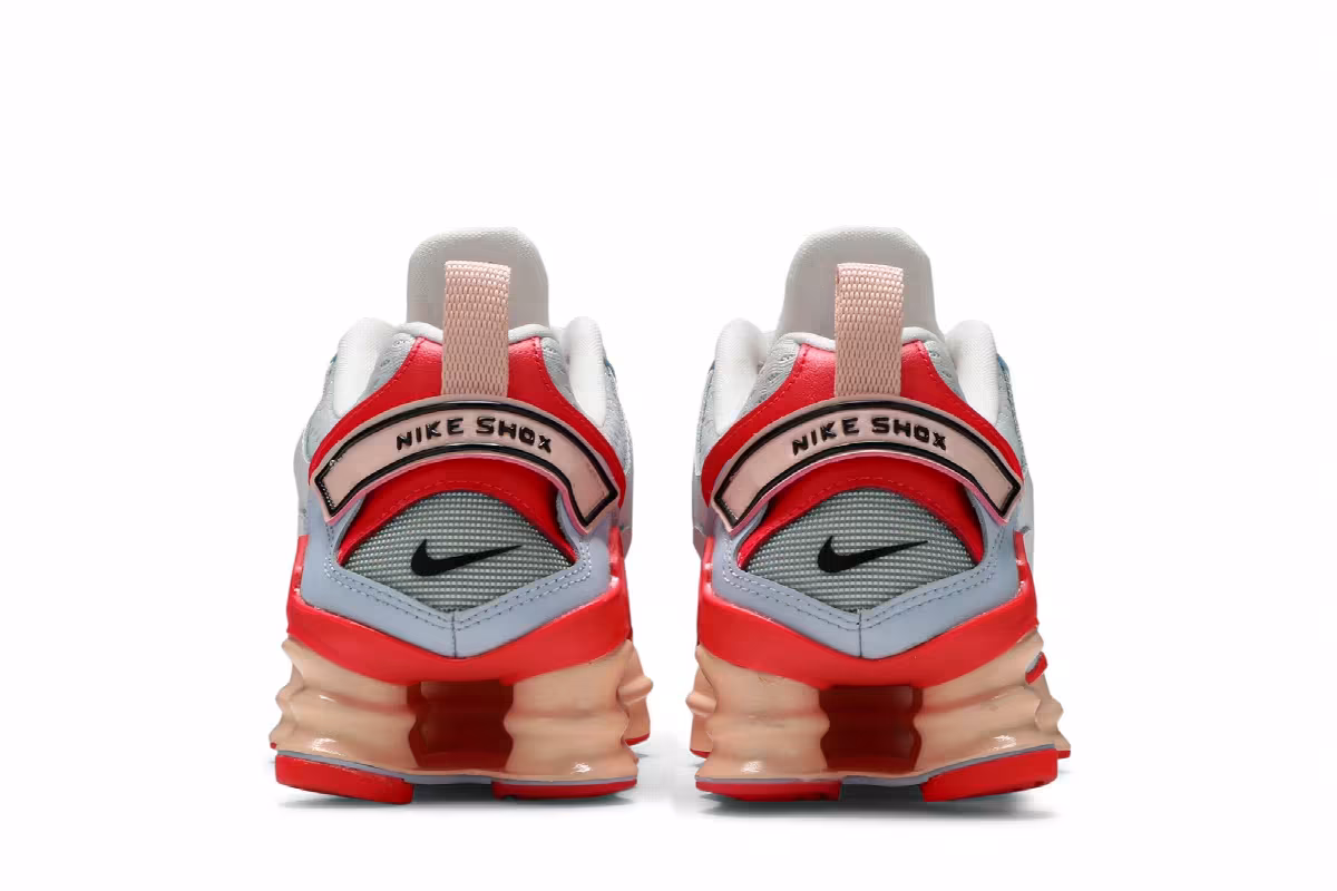 Nike Women's Shox TL Nova White Laser Crimson, view 7