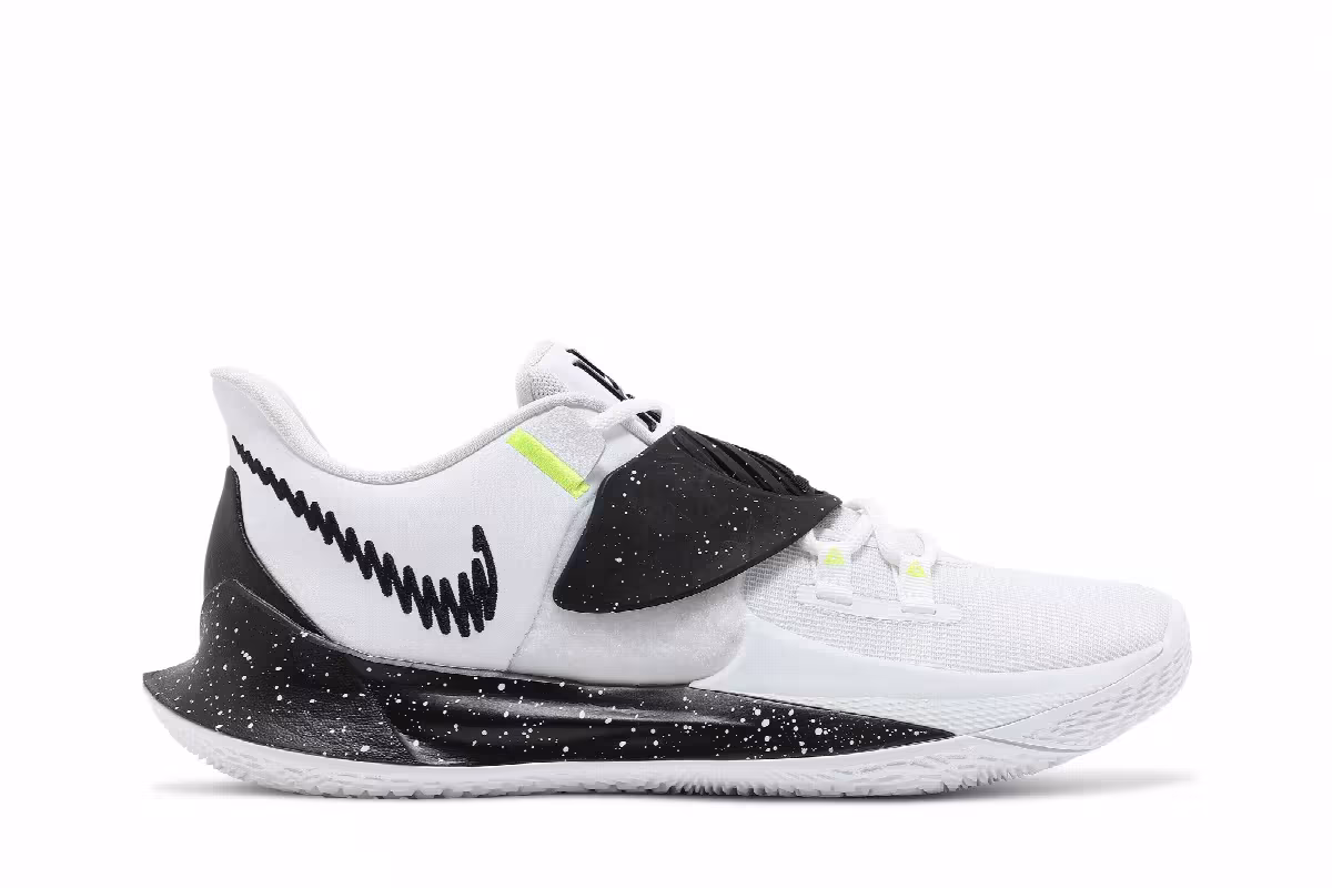Nike Kyrie Low 3 Team White Black, view 2