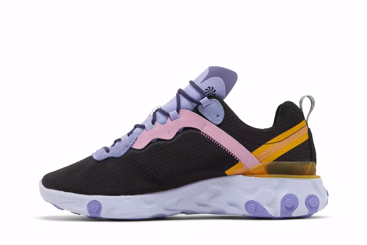 Nike React Element 55 Black Palest Purple, view 4