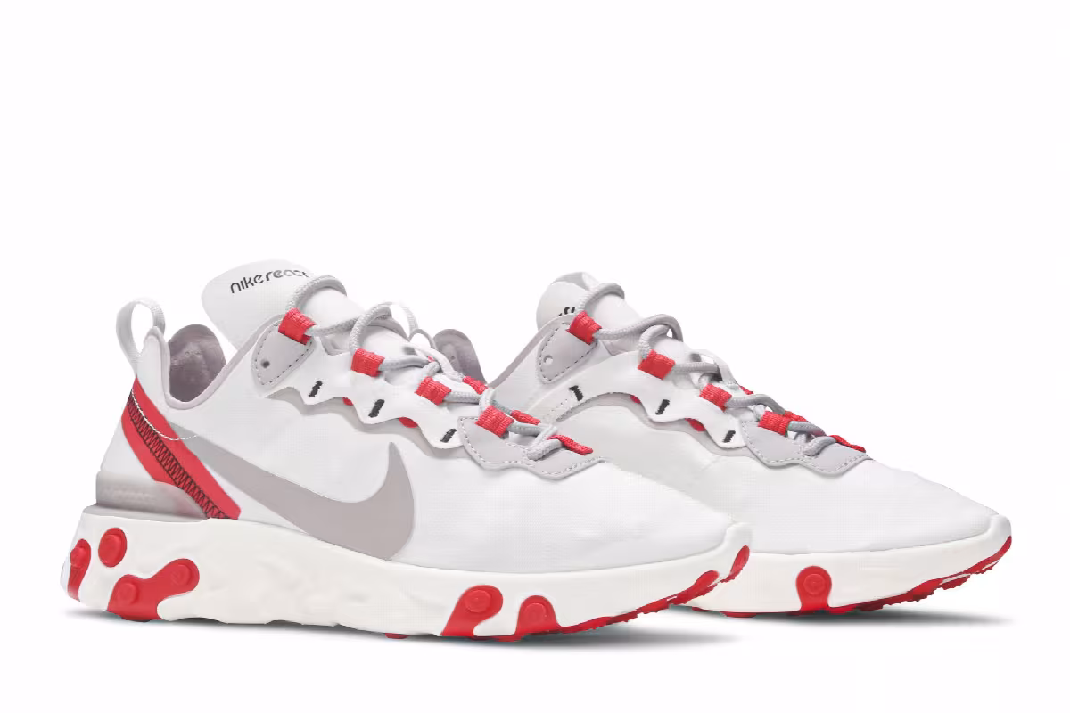 Nike Women's React Element 55 Sail Phantom Red, view 9
