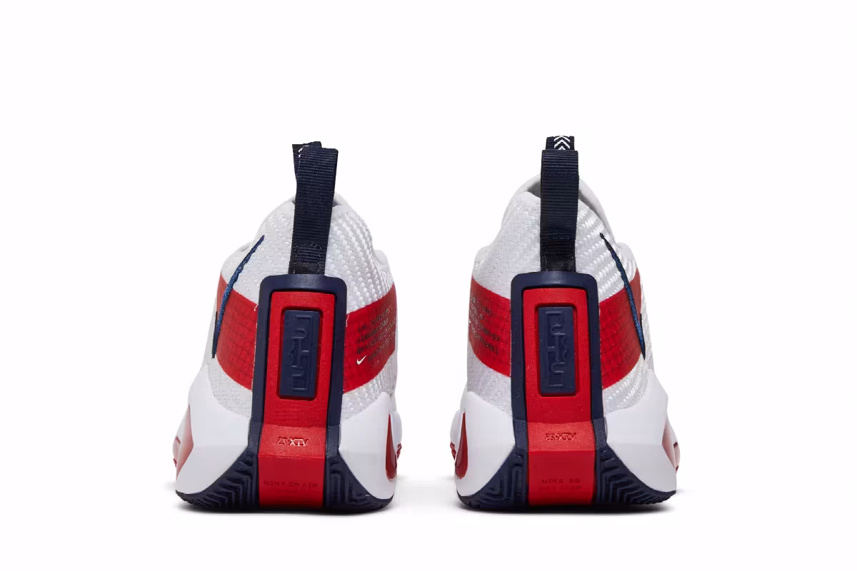 Nike LeBron Soldier 14 GS White University Red, view 7