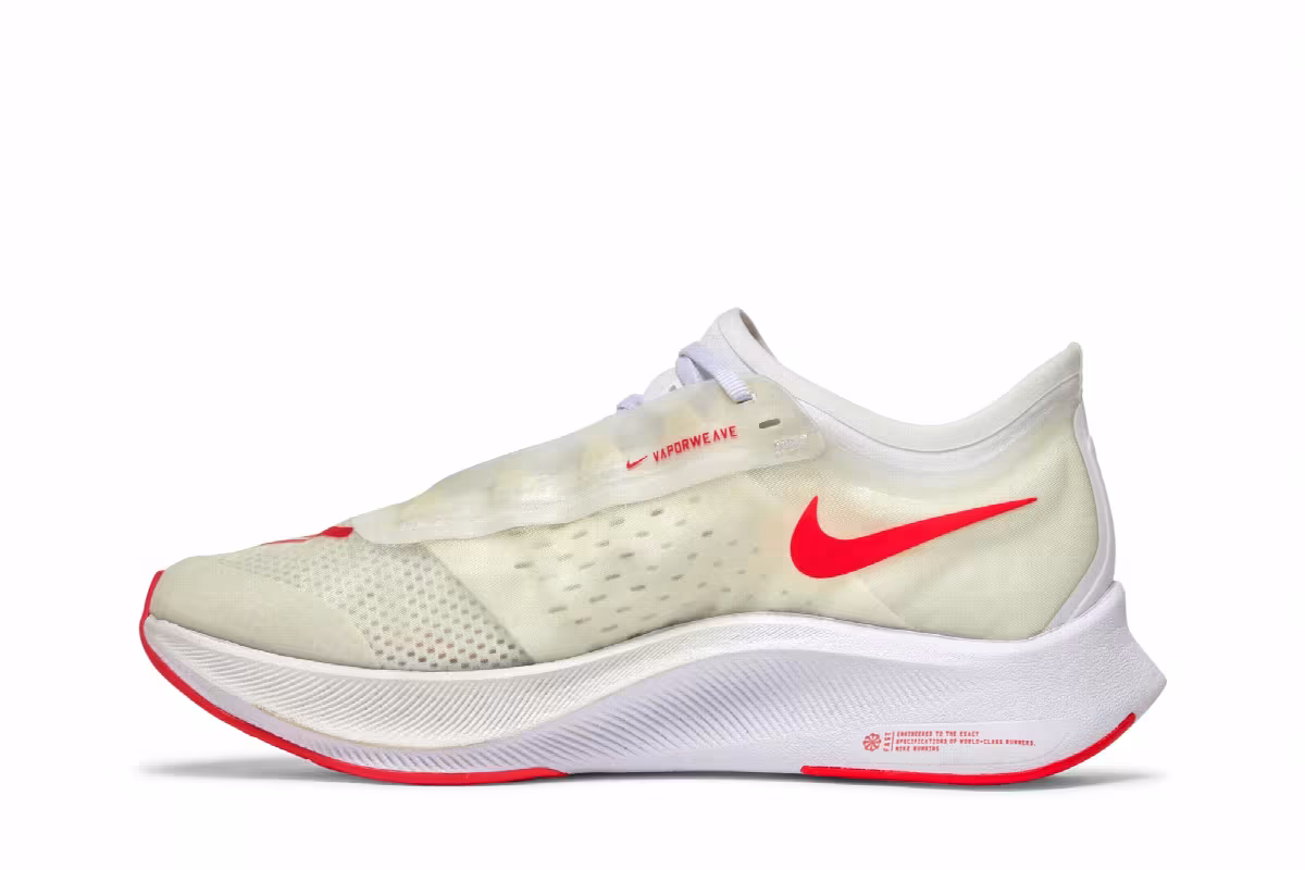 Nike Women's Zoom Fly 3 White Laser Crimson, view 4