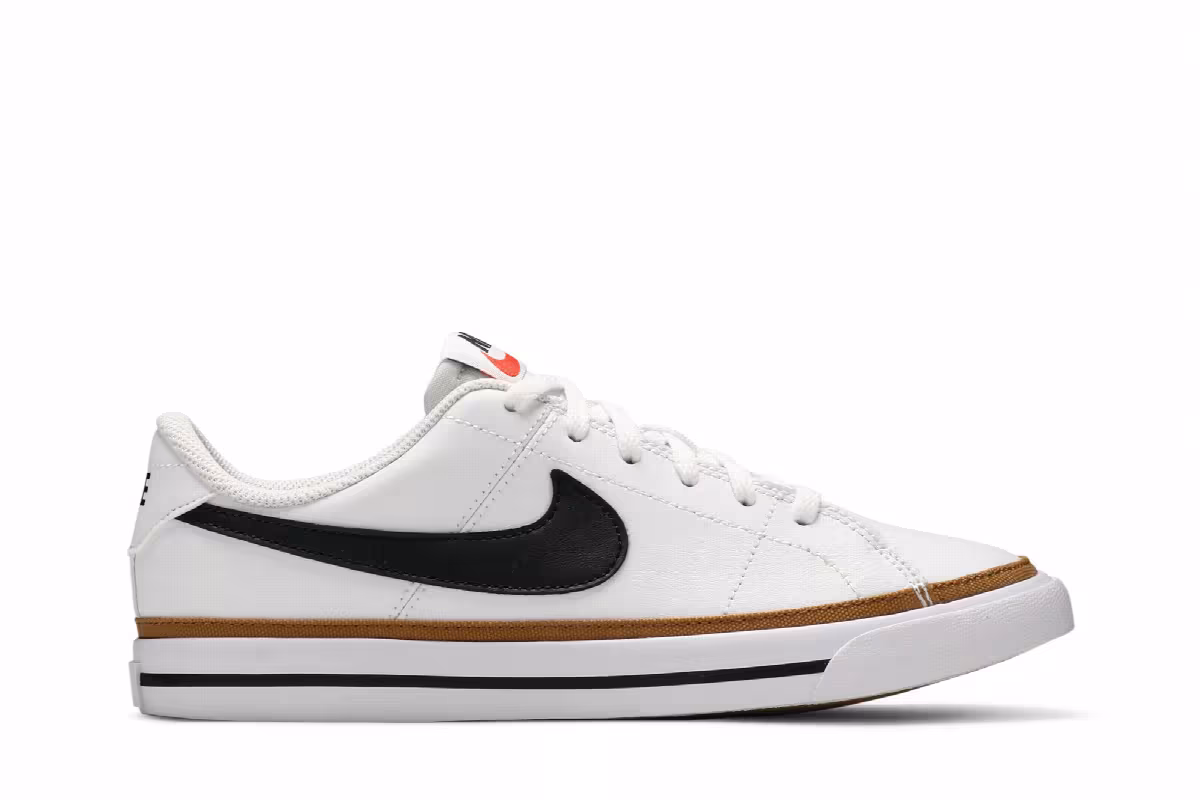 Nike Court Legacy GS White Desert Ochre, view 2