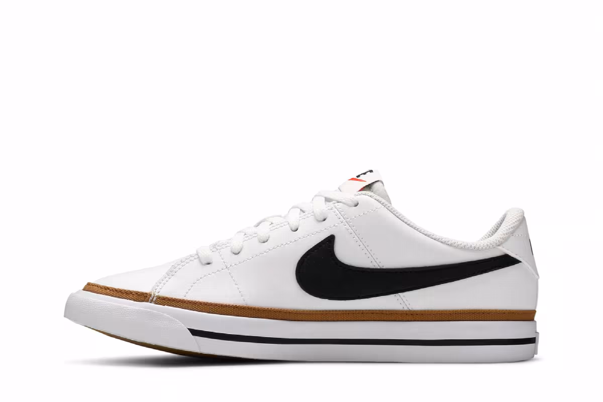 Nike Court Legacy GS White Desert Ochre, view 4