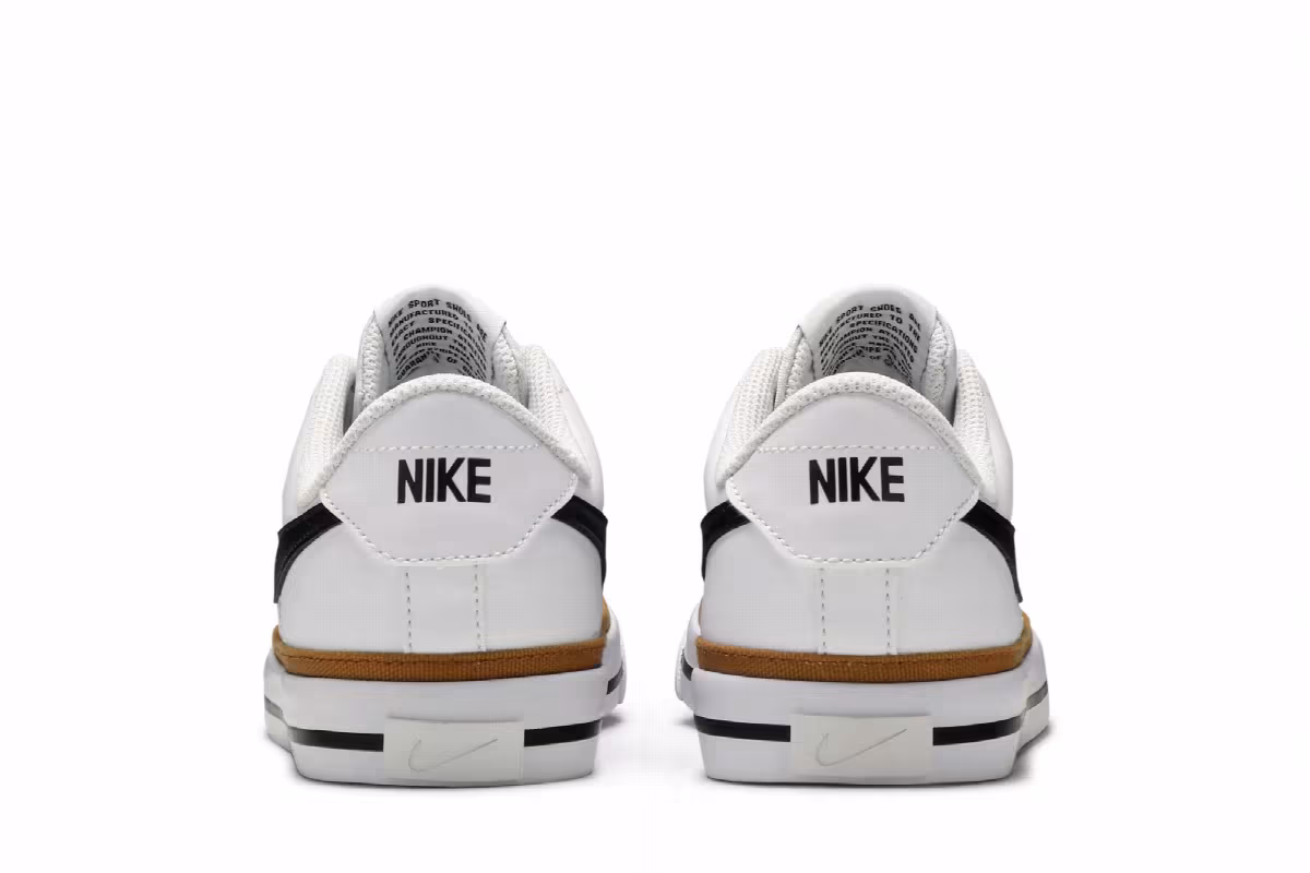Nike Court Legacy GS White Desert Ochre, view 7