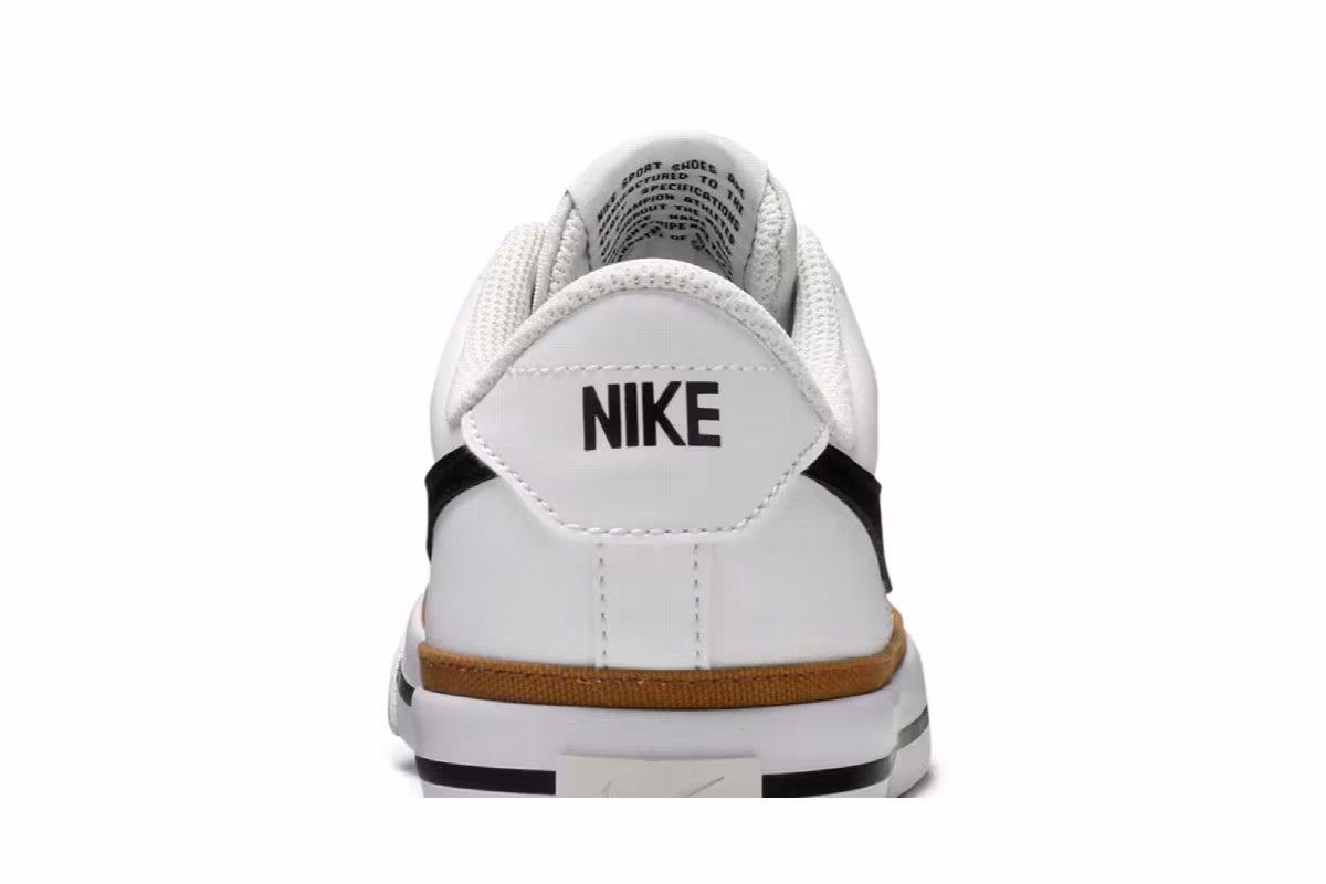 Nike Court Legacy GS White Desert Ochre, view 8