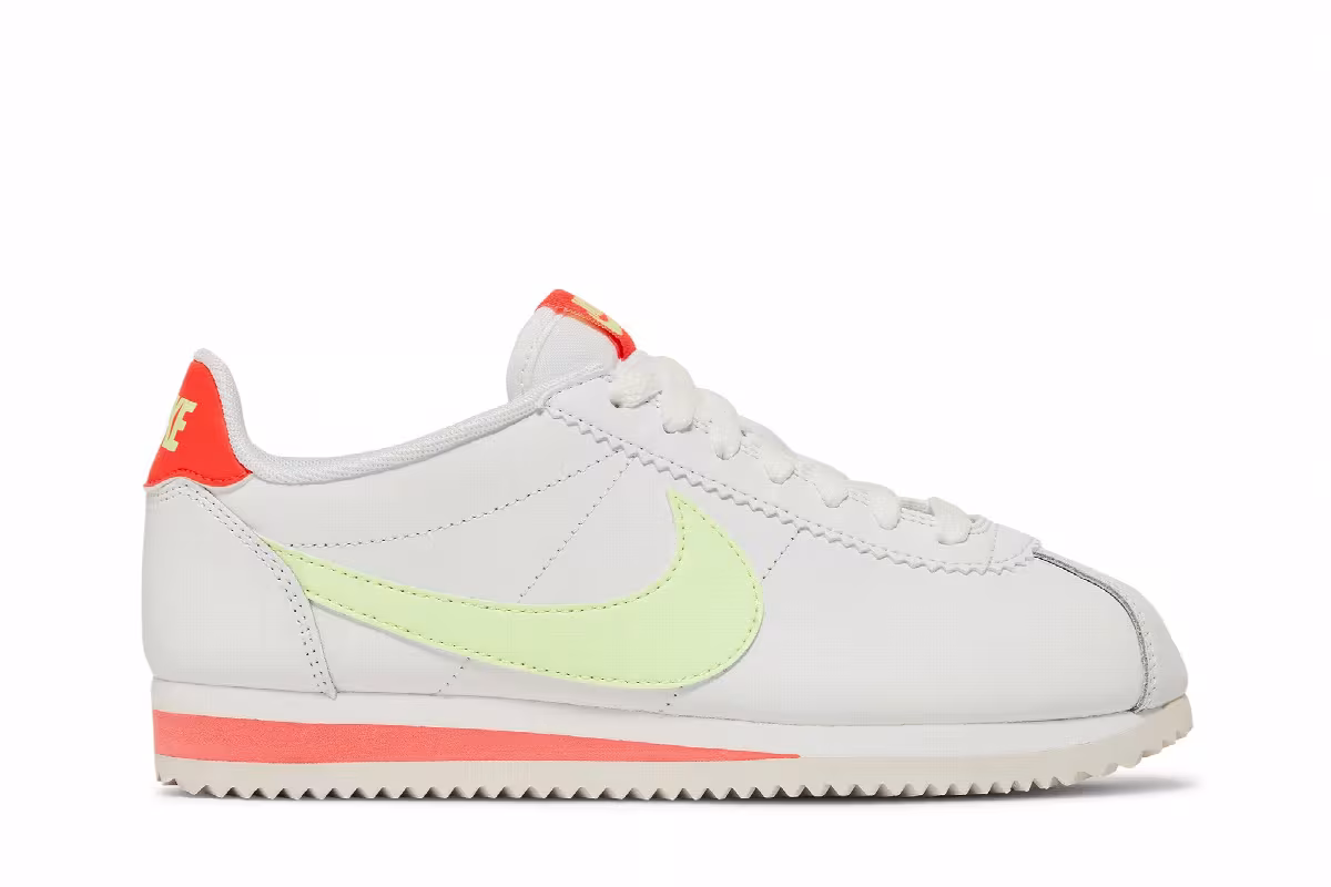 Nike Women's Classic Cortez Leather Volt Flash Crimson, view 2