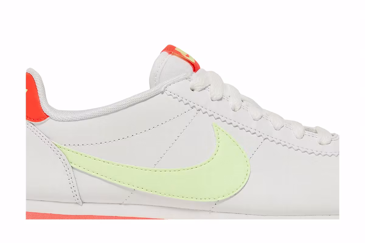 Nike Women's Classic Cortez Leather Volt Flash Crimson, view 3