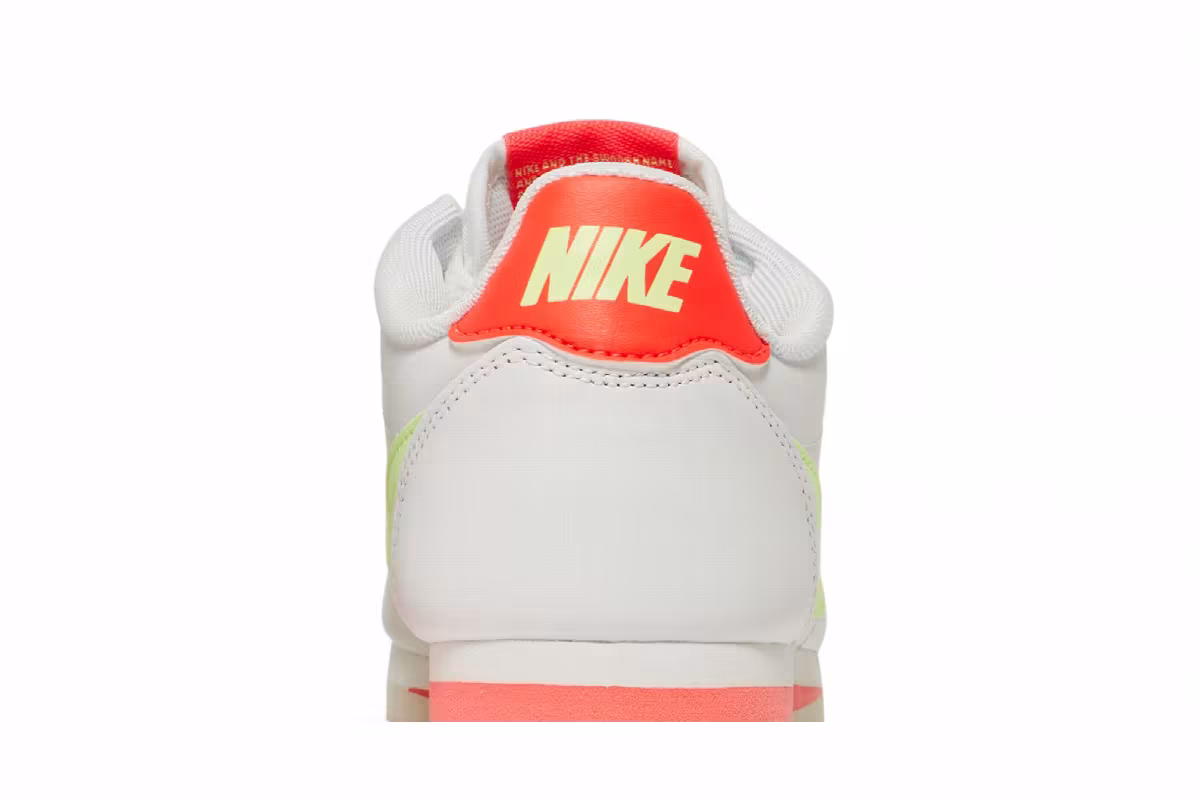 Nike Women's Classic Cortez Leather Volt Flash Crimson, view 8
