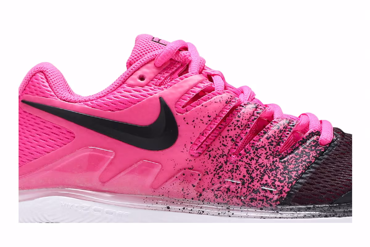 Nike Women's Court Air Zoom Vapor X Laser Fuchsia, view 3