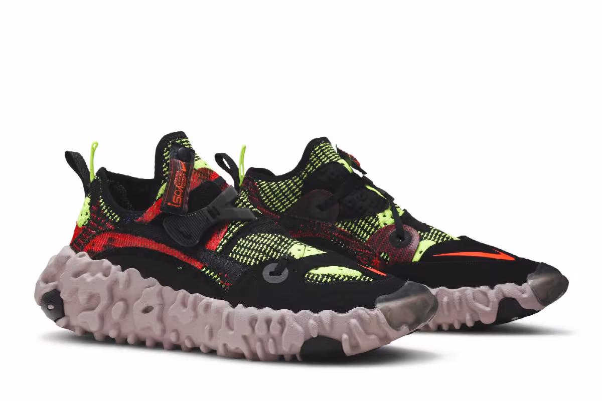 Nike ISPA OverReact Flyknit Crimson Volt, view 9