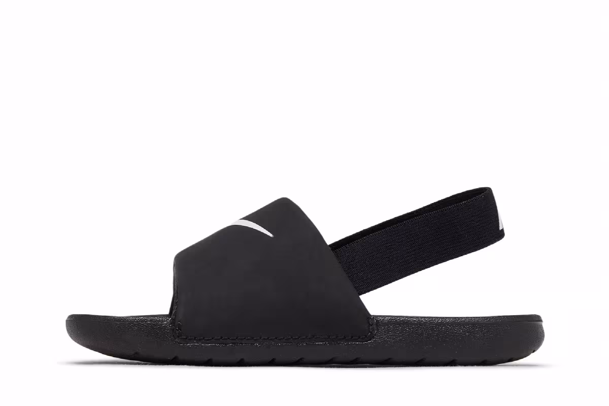 Nike Kawa Slide TD Black White, view 4