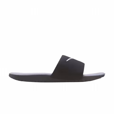 Nike Kawa Slide GS 'Black Metallic Silver'