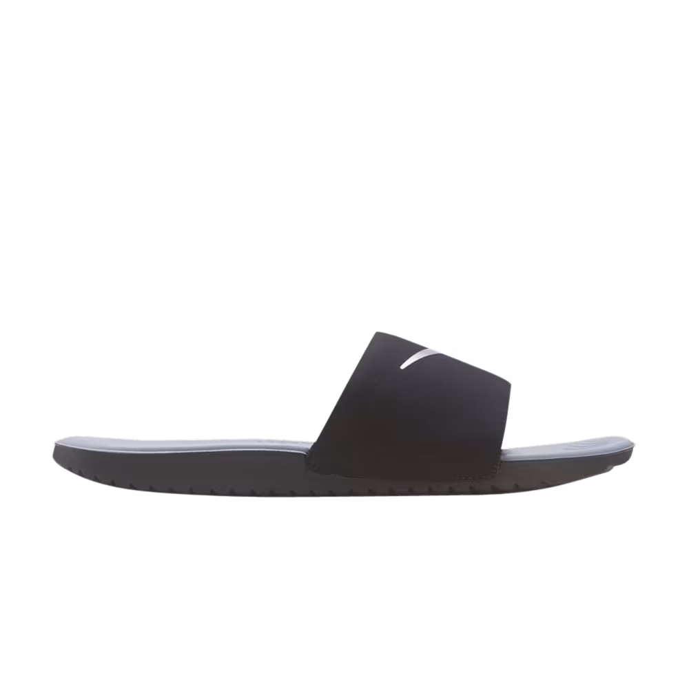 Nike Kawa Slide GS Black Metallic Silver