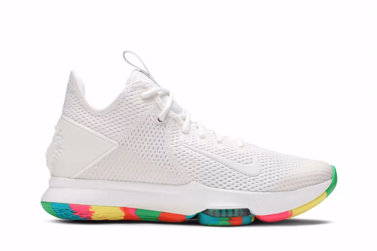 Nike LeBron Witness 4 EP White Multi Camo, view 2