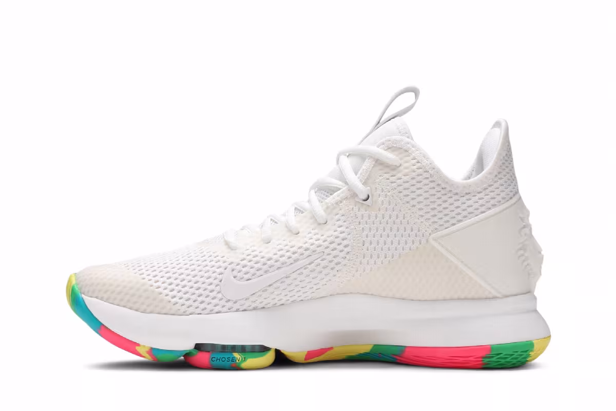 Nike LeBron Witness 4 EP White Multi Camo, view 4