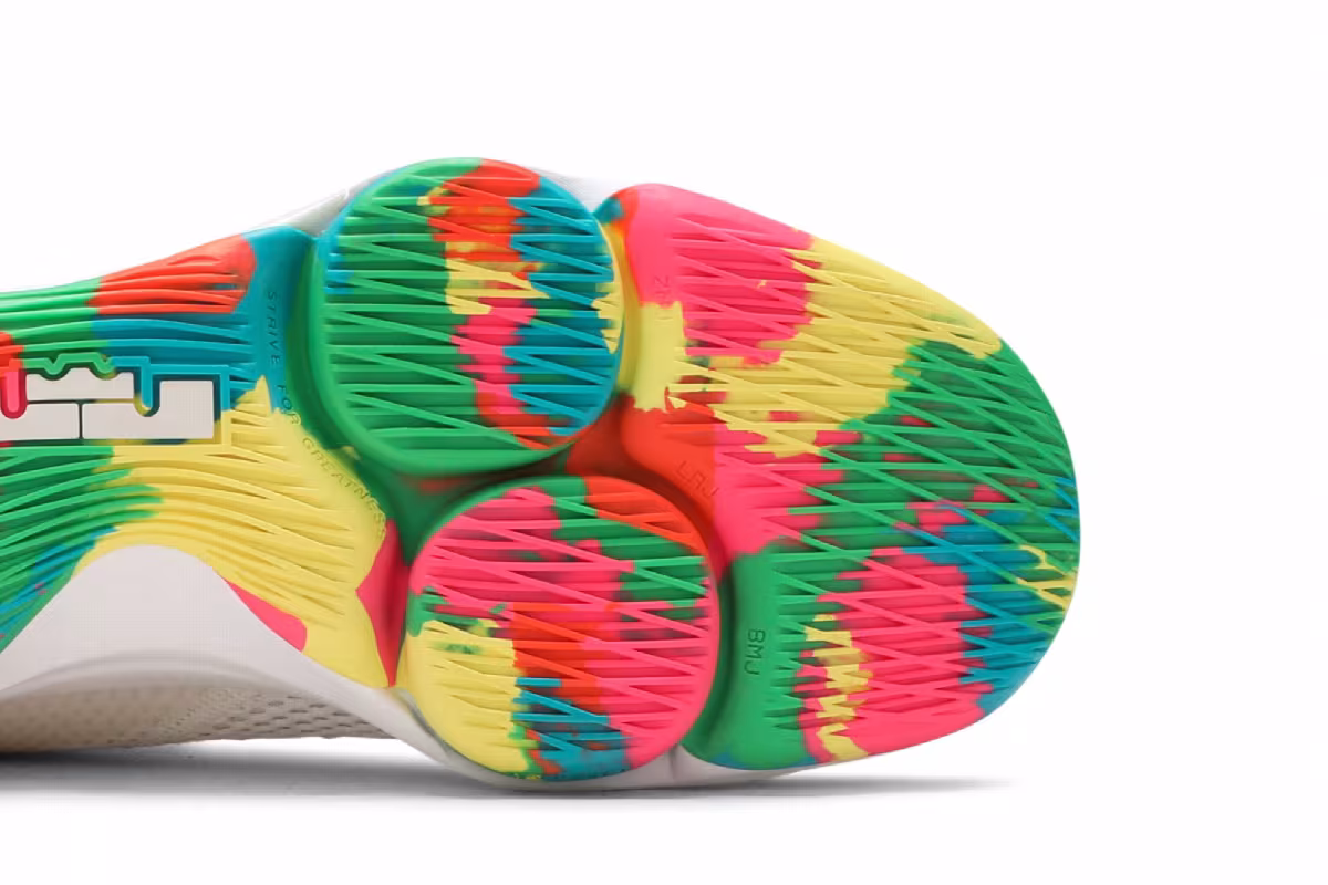 Nike LeBron Witness 4 EP White Multi Camo, view 6