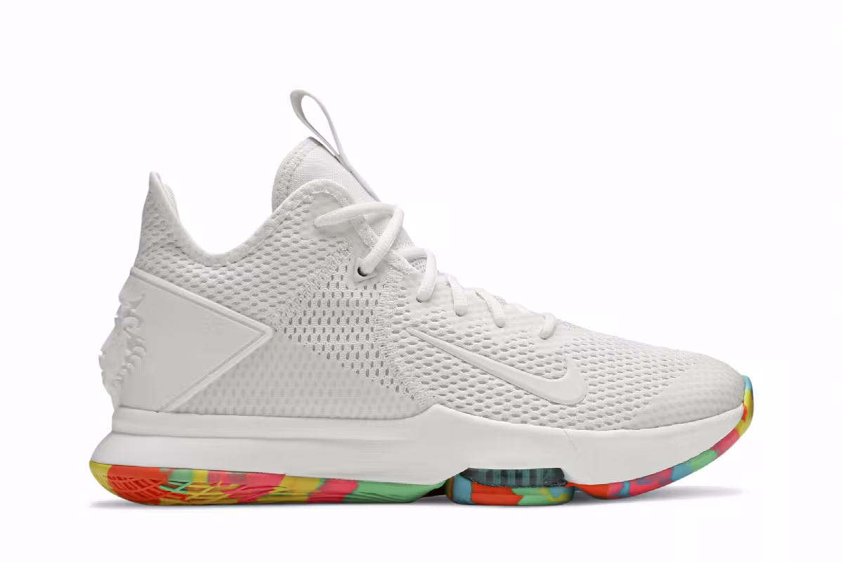 Nike LeBron Witness 4 White Multi Camo, view 2