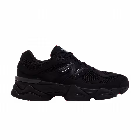 New Balance 9060 Big Kid 'Triple Black Suede'