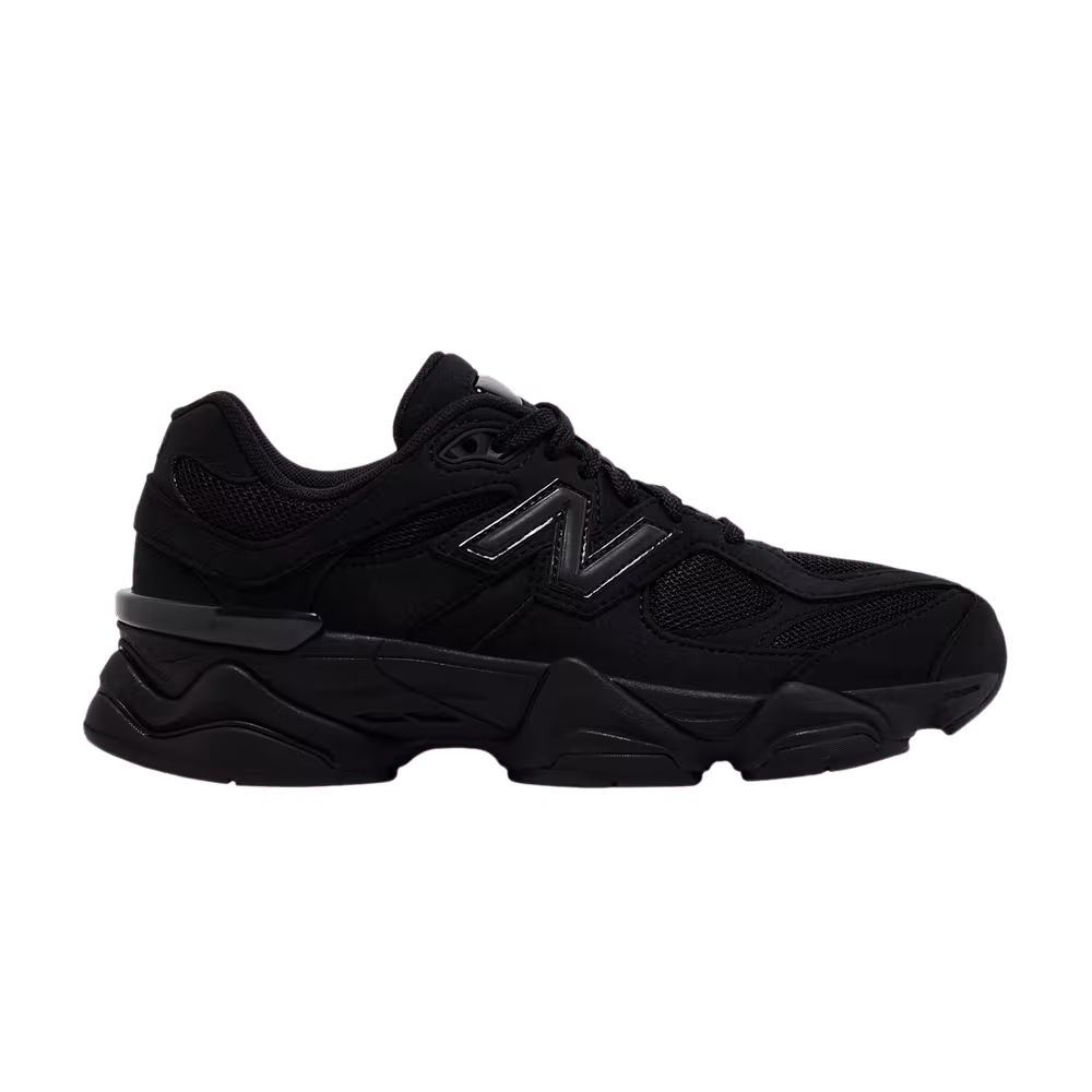 New Balance 9060 Big Kid Triple Black Suede