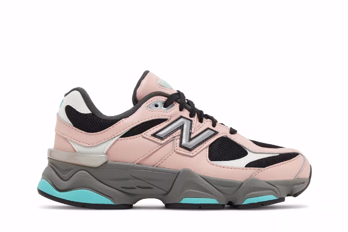 New Balance 9060 Big Kid Pink Teal, view 2