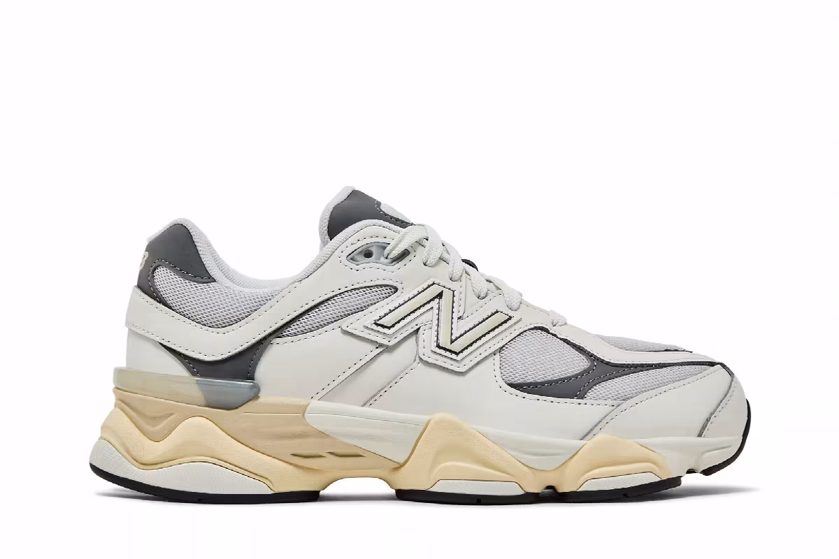 New Balance 9060 Big Kid Wide Sea Salt Castlerock, view 2