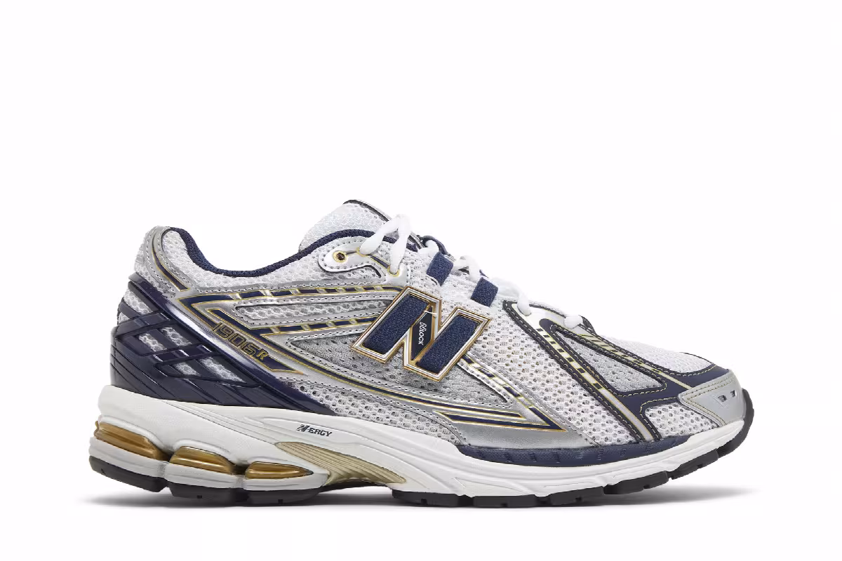 New Balance 1906R White Navy Gold, view 2