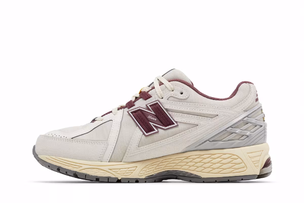 New Balance 1906R White Burgundy, view 4