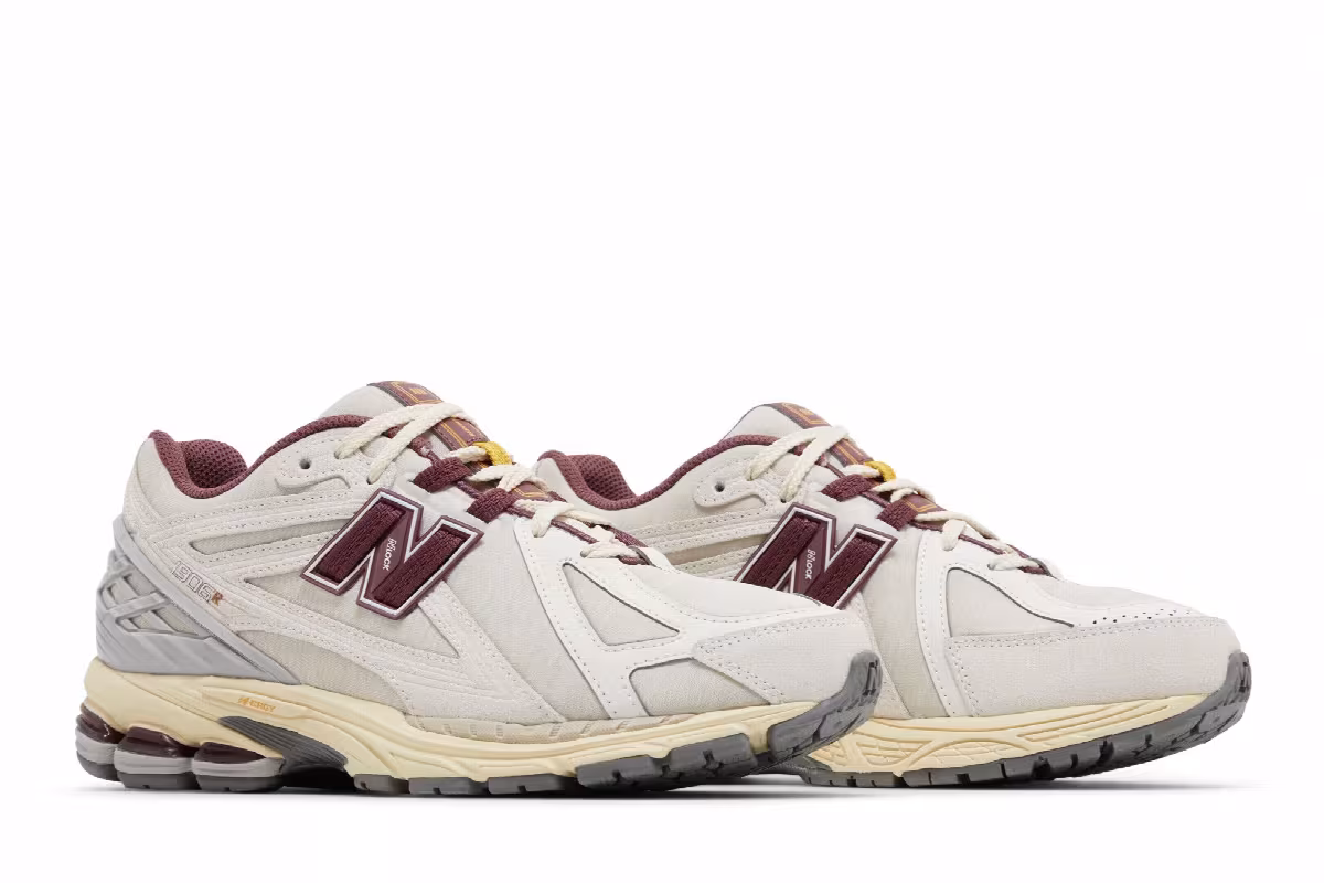New Balance 1906R White Burgundy, view 9
