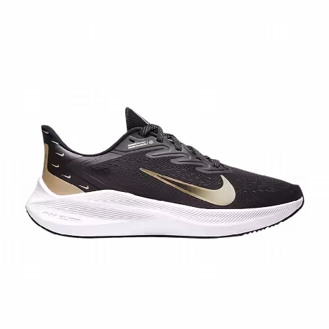 Nike Wmns Zoom Winflo 7 Premium 'Black Metallic Gold Grain'