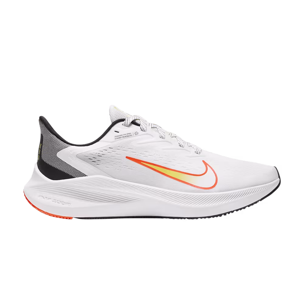 Nike Women's Air Zoom Winflo 7 White Bright Mango