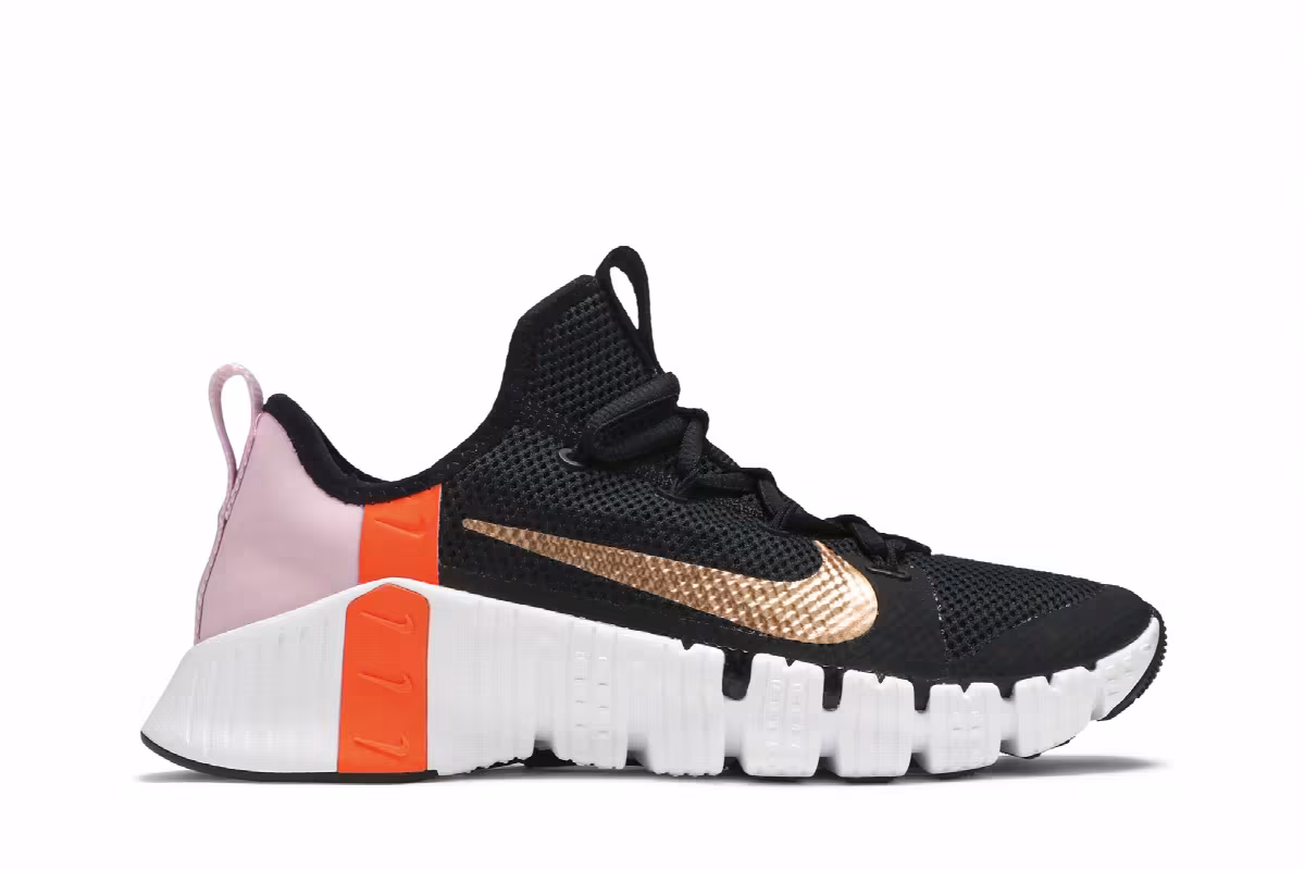 Nike Women's Free Metcon 3 Black Metallic Copper, view 2
