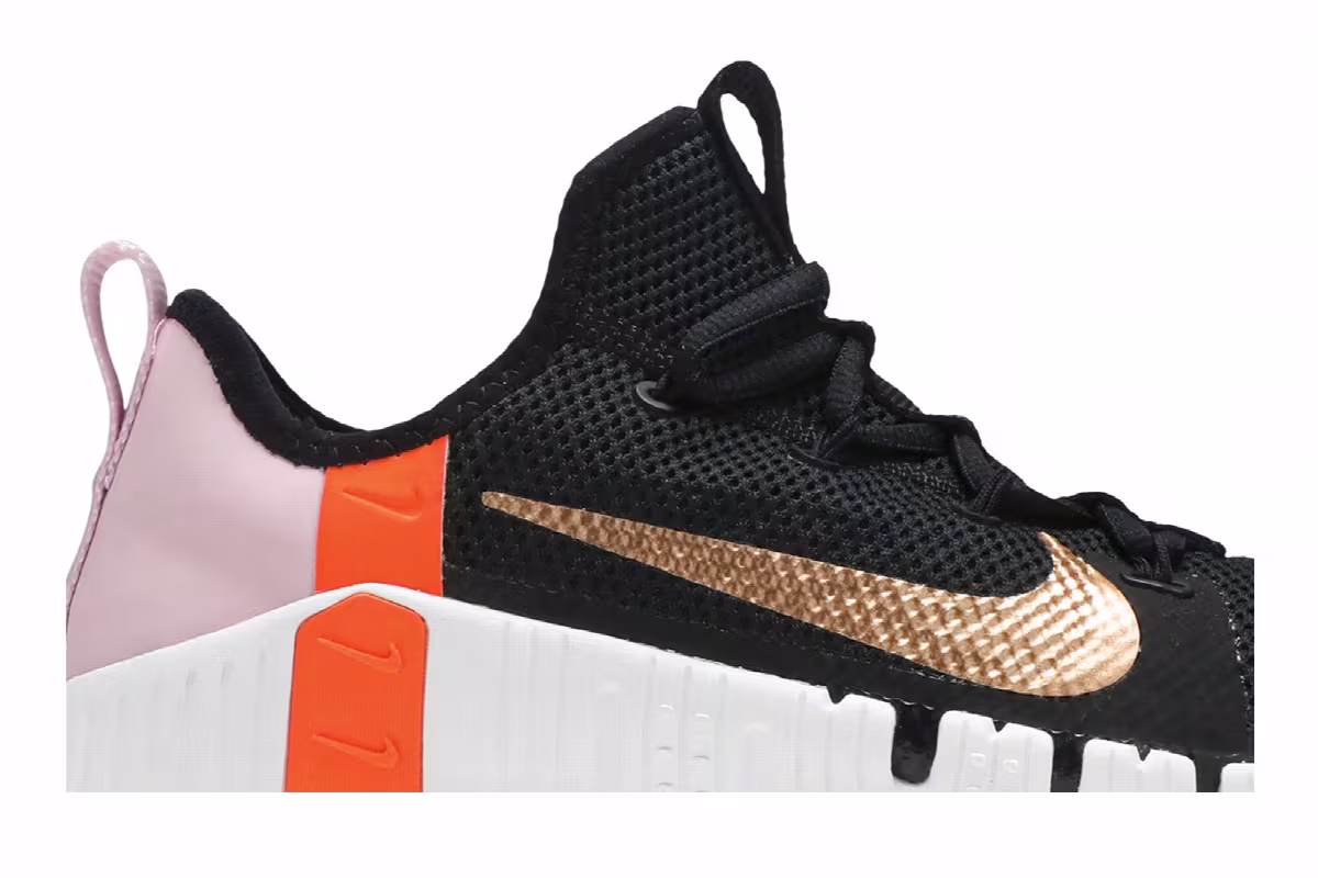 Nike Women's Free Metcon 3 Black Metallic Copper, view 3