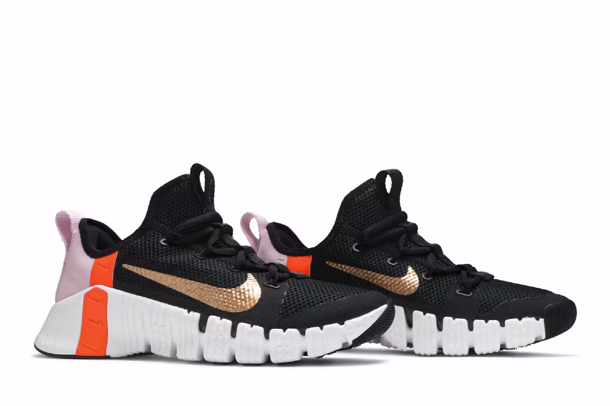 Nike Women's Free Metcon 3 Black Metallic Copper, view 9