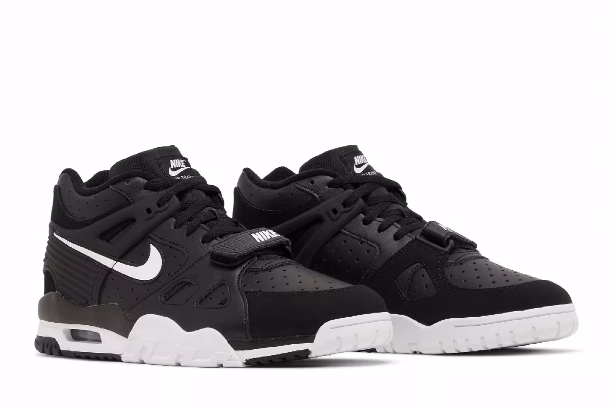 Nike Air Trainer 3 GS Black White, view 9