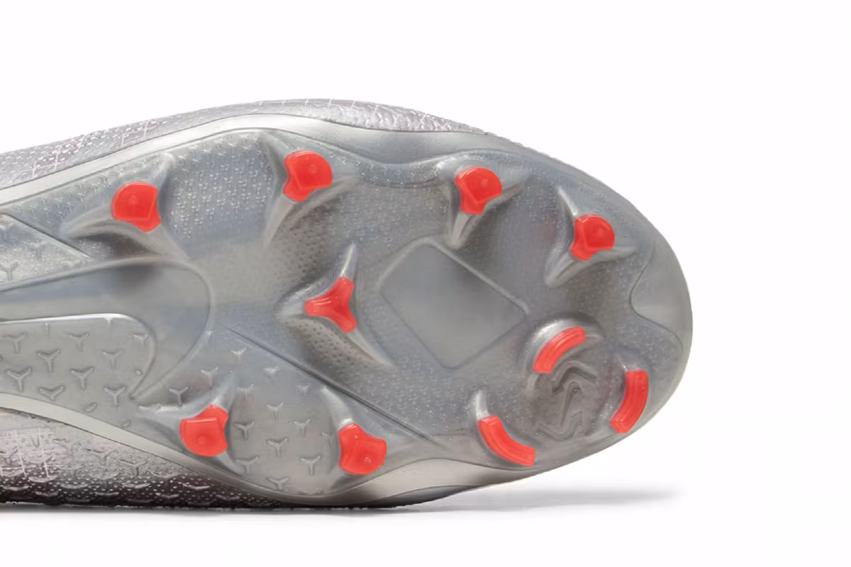 Nike Phantom Vision 2 Elite Dynamic Fit FG Metallic Grey Crimson, view 6