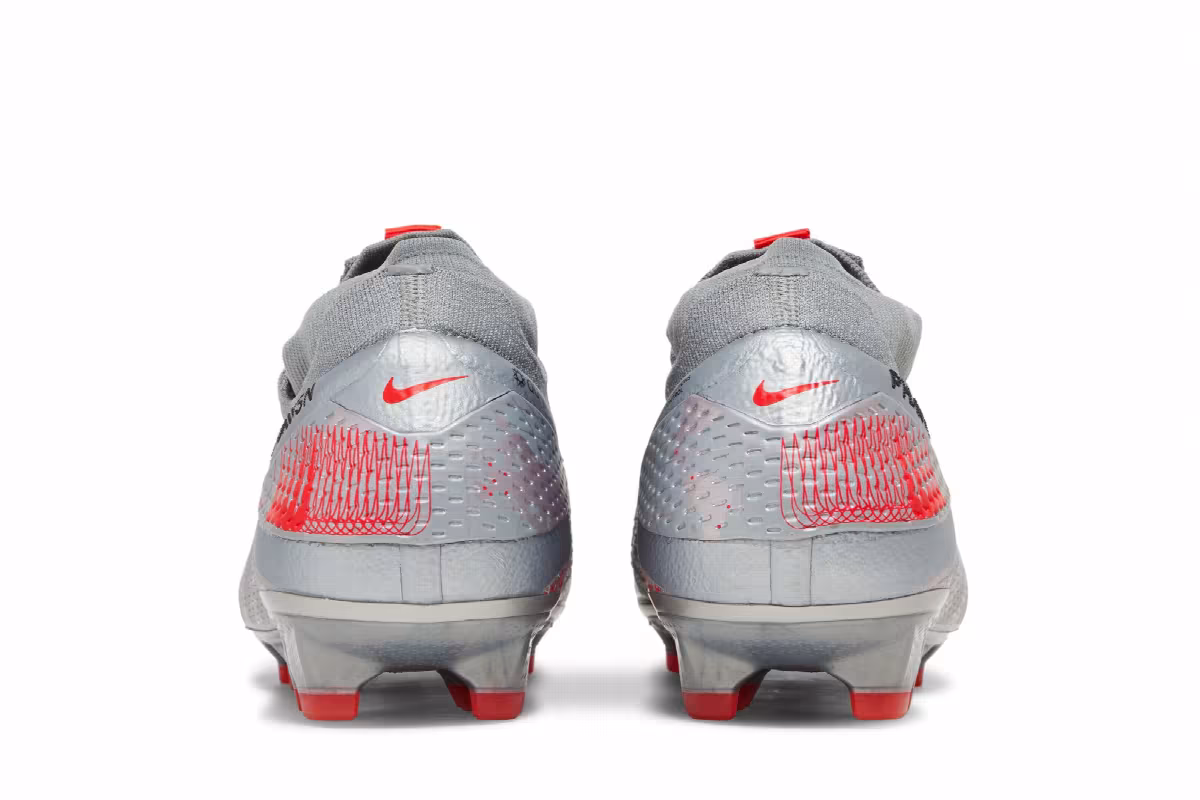 Nike Phantom Vision 2 Elite Dynamic Fit FG Metallic Grey Crimson, view 7