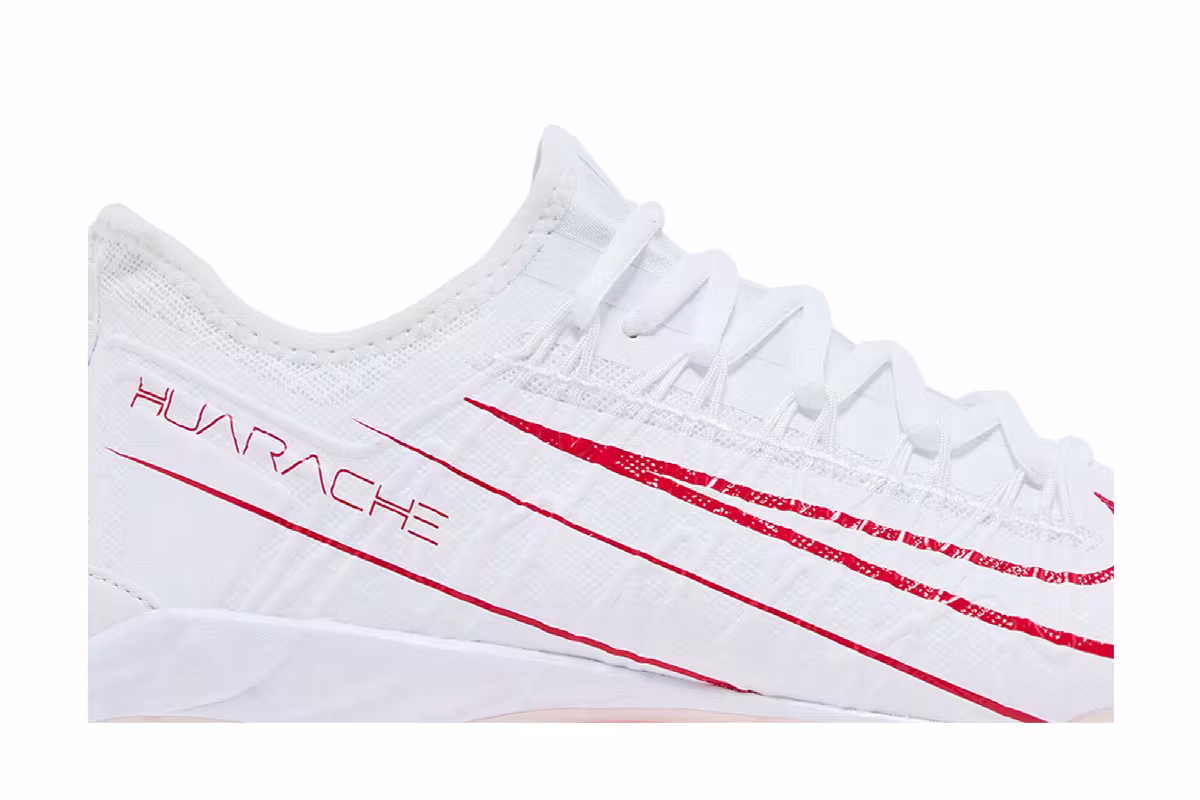 Nike Alpha Huarache 7 Pro White University Red, view 3