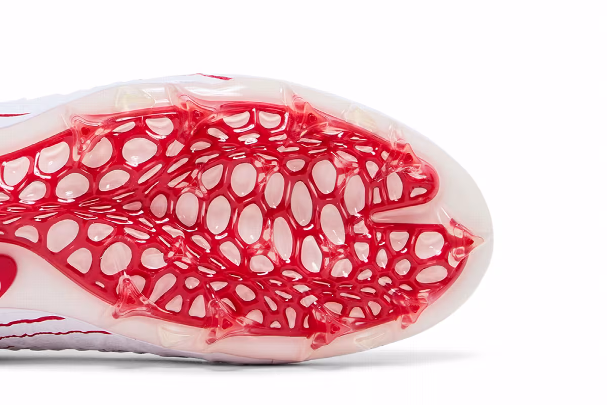 Nike Alpha Huarache 7 Pro White University Red, view 6