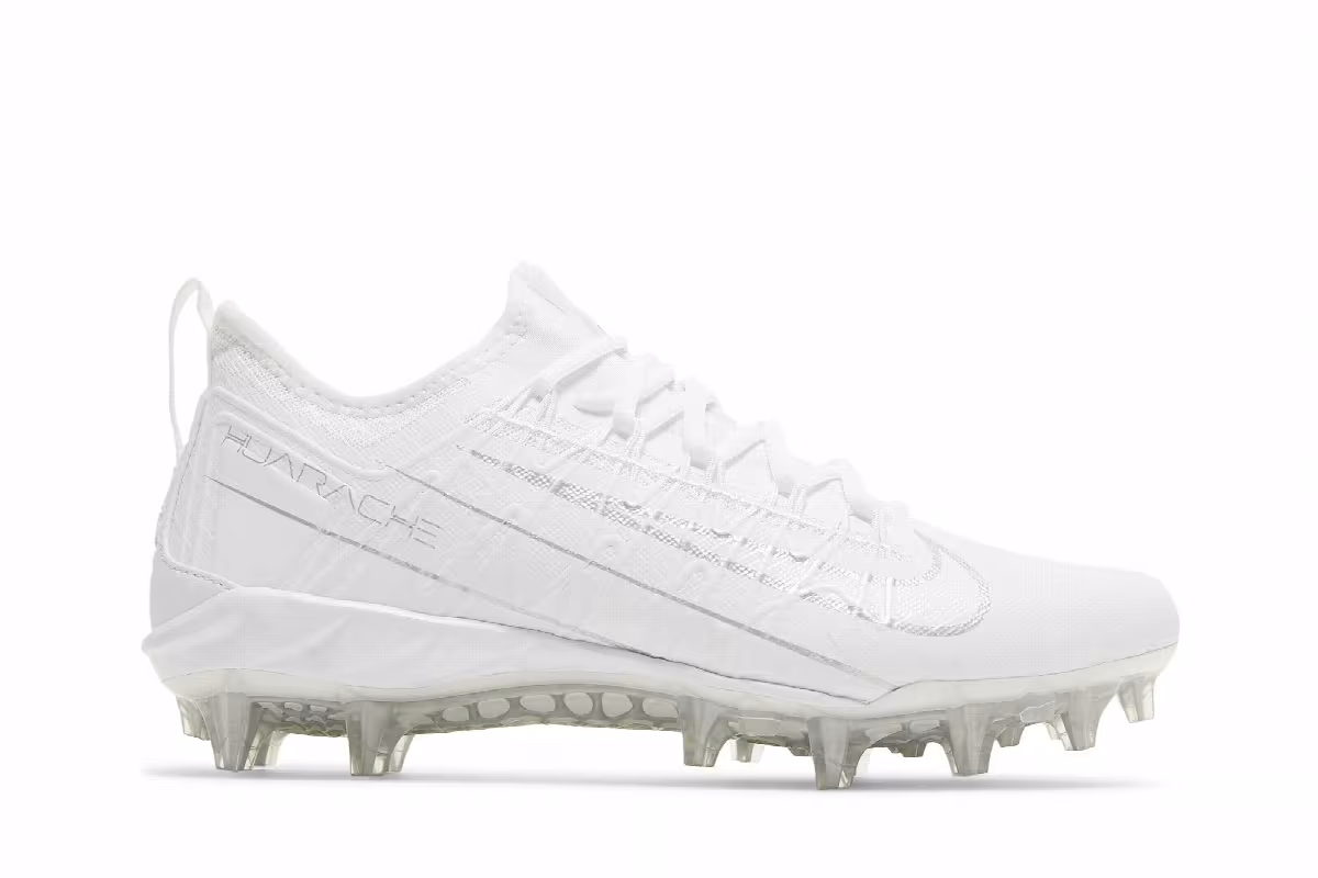 Nike Alpha Huarache 7 Pro LAX White Metallic Silver, view 2
