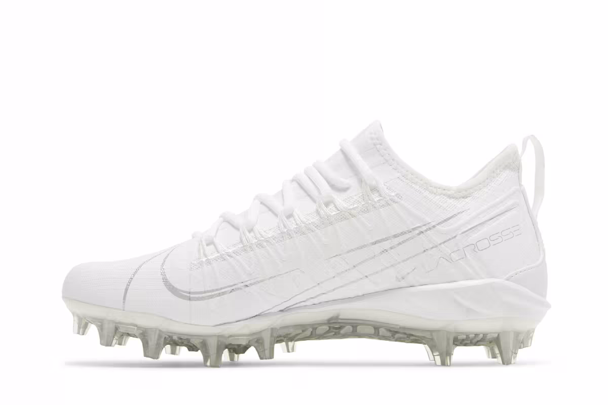 Nike Alpha Huarache 7 Pro LAX White Metallic Silver, view 4