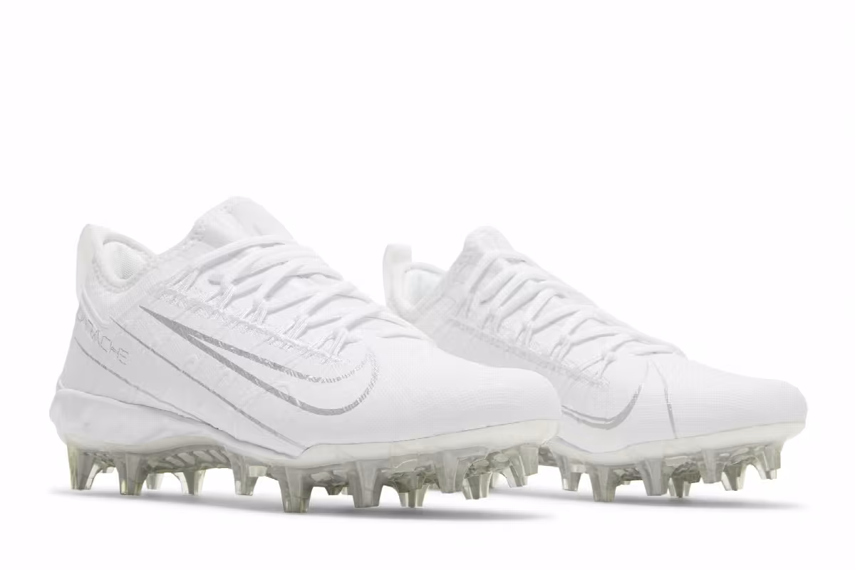 Nike Alpha Huarache 7 Pro LAX White Metallic Silver, view 9