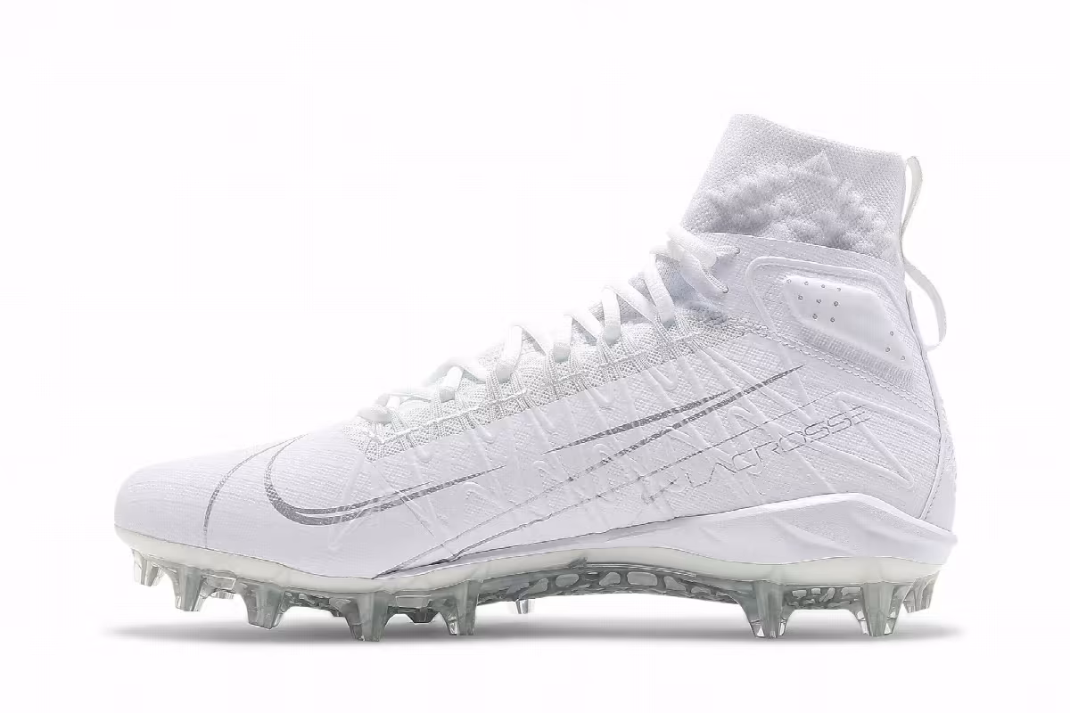 Nike Alpha Huarache 7 Elite White Metallic Silver, view 4